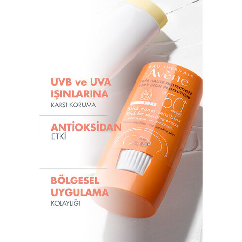 Avene SPF 50+ Hassas Bölgeler İçin Stick Güneş Kremi 8 gr - 5