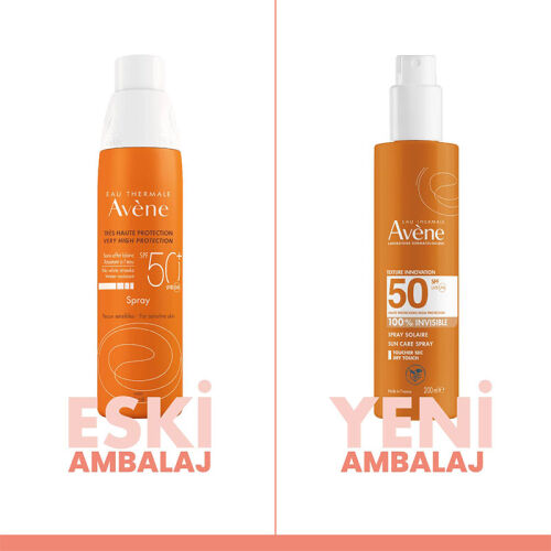 Avene Spf 50 Sun Care Hassas Ciltler İçin Güneş Spreyi 200 ml - 8