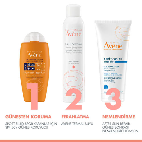 Avene Sport Fluid SPF 50+ Spor Yapanlar için Suya ve Tere Dayanıklı Güneş Kremi 100 ml - 6