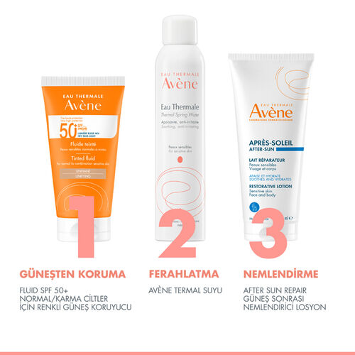 Avene Tinted Fluid SPF 50+ Normal ve Karma Ciltler İçin Renkli Yüz Güneş Kremi 50 ml - 7