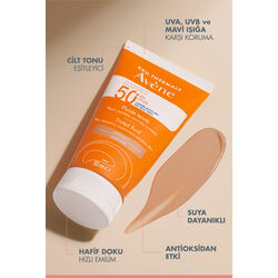 Avene Tinted Fluid SPF 50+ Normal ve Karma Ciltler İçin Renkli Yüz Güneş Kremi 50 ml - 5