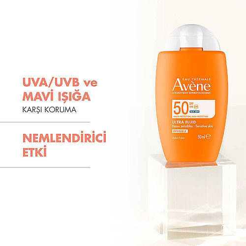 Avene Ultra Fluid Invisible Normal-Karma Ciltler İçin Ultra Akışkan SPF 50 Güneş Kremi 50 ml - Avene (1)