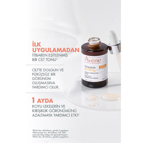 Avene Vitamin Activ Cg C Vitamini ve Niasinamid Antioksidan Etkili Serum 30 ml - 7