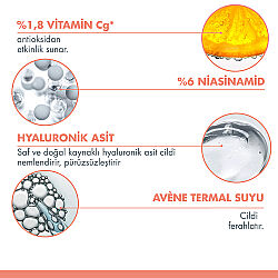 Avene Vitamin Activ Cg C Vitamini ve Niasinamid Antioksidan Etkili Yüz Bakım Kremi 50 ml - 4
