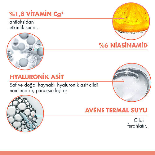 Avene Vitamin Activ Cg C Vitamini ve Niasinamid Antioksidan Etkili Yüz Bakım Kremi 50 ml - 4