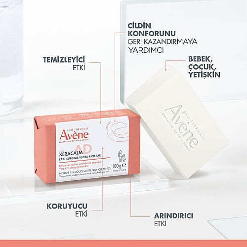 Avene XeraCalm A.D Hassas Ciltler için Yıkama Sabunu 100 gr - 4