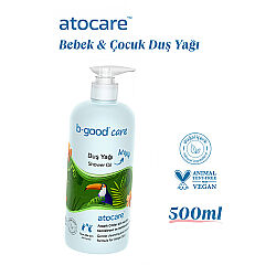 b-good b-baby Bebek ve Çocuk Duş Yağı Atopik Ciltler 500 ml - 3