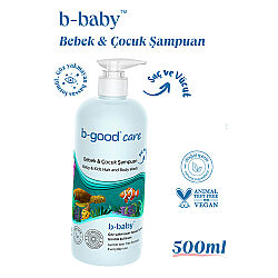 b-good b-baby Bebek ve Çocuk Saç ve Vücut Şampuanı 500 ml - 3