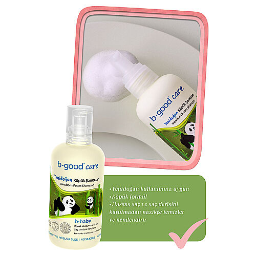 b-good b-baby Yenidoğan Köpük Şampuanı 250 ml - 4