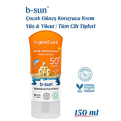 b-good b-sun SPF 50+ Çocuk Yüz ve Vücut Güneş Koruma 150 ml - 3