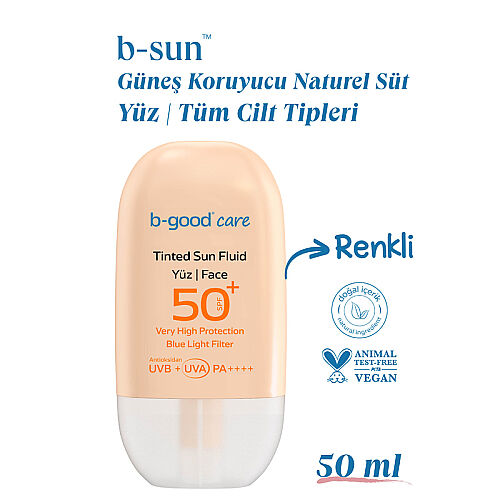 b-good b-sun Spf 50 Tinted Natural Güneş Sütü 50 ml - 3