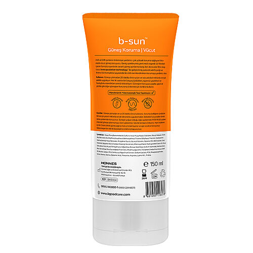 b-good b-sun SPF 50+ Vücut Güneş Koruma 150 ml - B-good care (1)