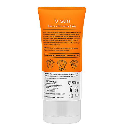b-good b-sun SPF 50+ Yüz Güneş Koruma 50 ml - B-good care (1)