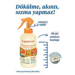 b-good b-sun Spf50+ Çocuk Koruyucu Güneş Spreyi 150 ml - 4