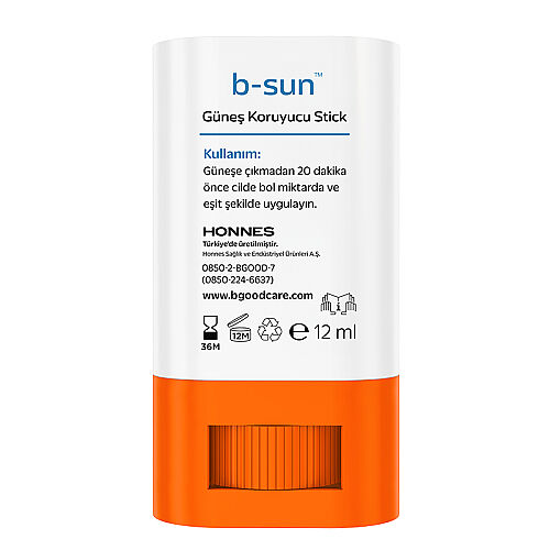 b-good b-sun Spf50+ Güneş Koruyucu Stick 12 ml - B-good care (1)
