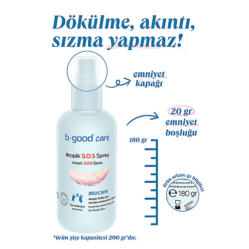 b-skincare Atopik S.O.S Sprey 180 gr - 3