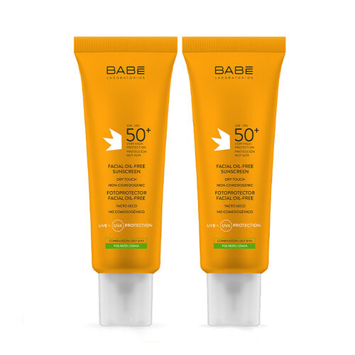 Babe Spf50 Yüz İçin Yağsız Güneş Kremi 2 x 50 ml - Babe