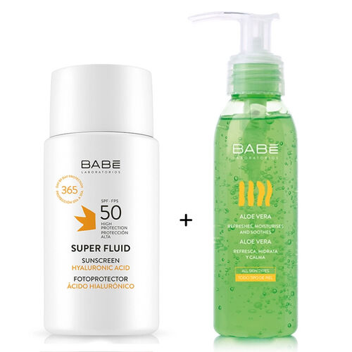 Babe Super Fluid Spf50 50 ml +Babe Aloe Vera Jel 90 ml HEDİYE - Babe