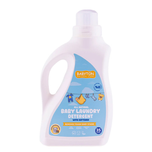 Babyton Doğal Bebek Çamaşır Sabunu Bitkisel Deterjan 1000 ml - 1