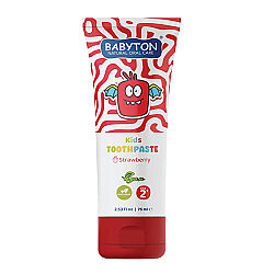 Babyton Kids Toothpaste +2 Yaş Çilekli Diş Maucunu 75 ml - 1