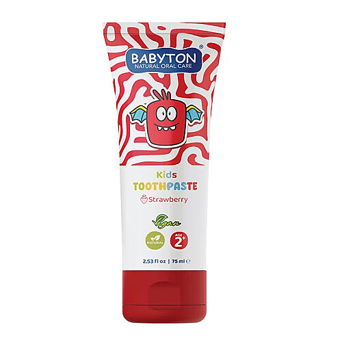 Babyton Kids Toothpaste +2 Yaş Çilekli Diş Maucunu 75 ml - Babyton
