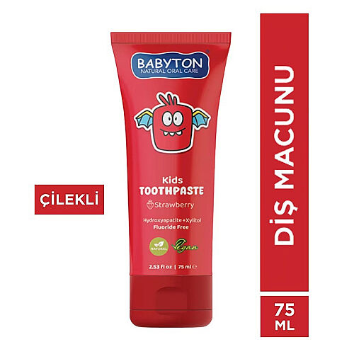 Babyton Kids Toothpaste Çilekli Diş Macunu 75 ml - Babyton (1)