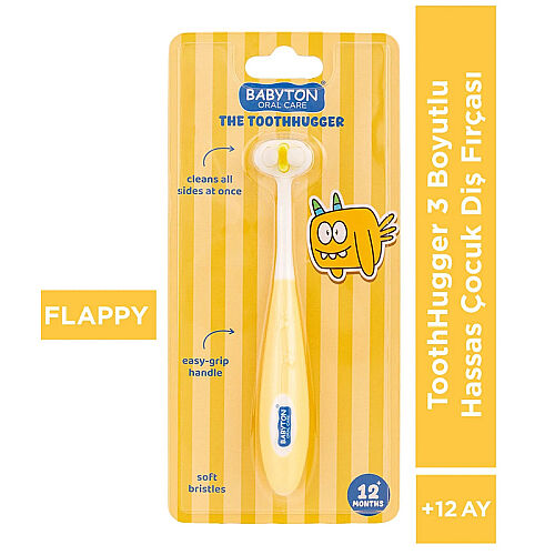 Babyton Toothhugger 3 Boyutlu Çocuk Diş Fırçası - Flappy - Babyton (1)