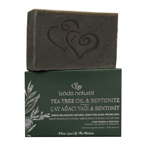Bade Natural Çay Ağacı Yağı ve Bentonit İçeren Sabun100 g - Bade Natural