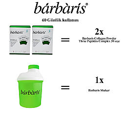 Barbaris Collagen Powder Three Peptides Complex 30x2 Saşe - Shaker Hediyeli - 2
