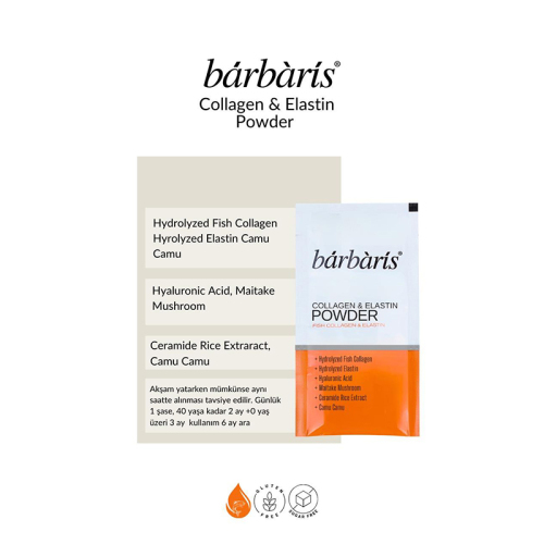 Barbaris Collagen ve Elastin Powder 30 Saşe 2 Paket - Barbaris (1)