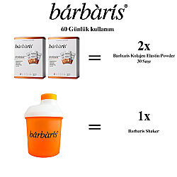 Barbaris Kolajen Elastin Powder 30x2 Saşe - Shaker Hediyeli - 2