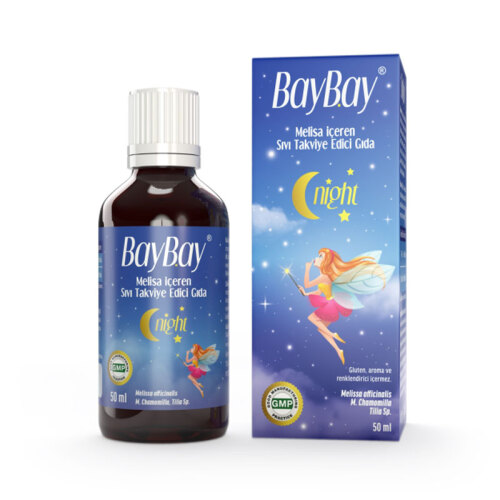 BayBay Night Melisa İçeren Sıvı Takviye Edici Gıda 50 ml - 1