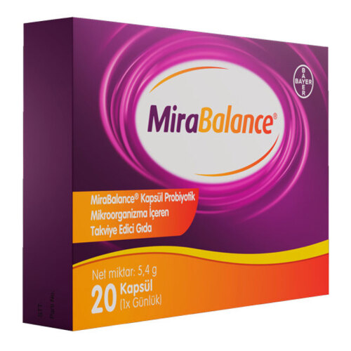 Bayer Mirabalance Probiyotik İçeren Takviye Edici Gıda 20 Kapsül  - 1