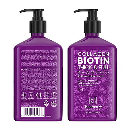 Beamarry Collagen Biotin Thick Full Shampoo 380 ml - 3