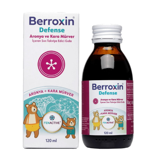 Berroxin Defense Aronya ve Kara Mürver İçeren Sıvı Takviye Edici Gıda 120 ml - 1