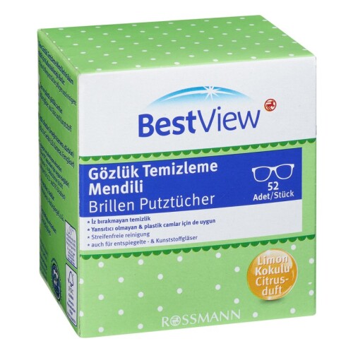 Best View Gözlük Temizleme Mendili 52 adet - Best View