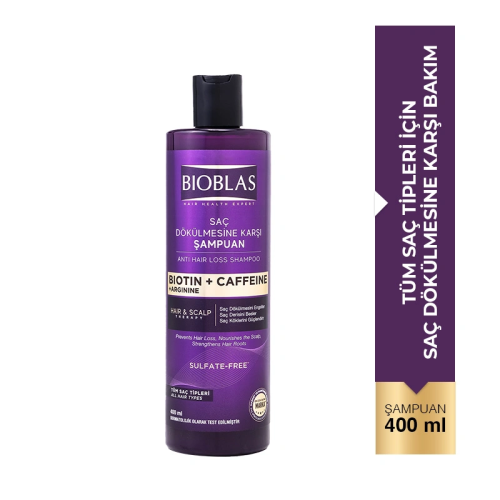 Bioblas Saç Dökülmesine Karşı Biotin ve Kafein İçeren Şampuan 400 ml - 2