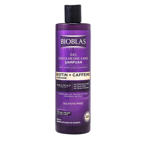 Bioblas Saç Dökülmesine Karşı Biotin ve Kafein İçeren Şampuan 400 ml - 1