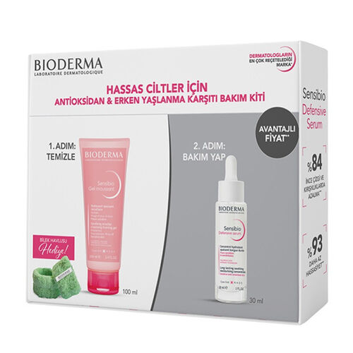 Bioderma - Bioderma Hassas Ciltler İçin Erken Yaşlanma Karşıtı Bakım Kiti