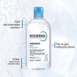 Bioderma Hydrabio H2O Yüz ve Makyaj Temizleme Suyu 500 ml - 4