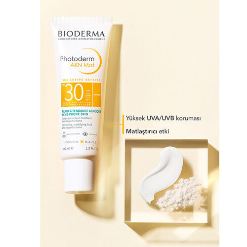 Bioderma Photoderm AKN MAT SPF 30 Güneş Koruyucu 40 ml (Promosyon Ürünü) - 3