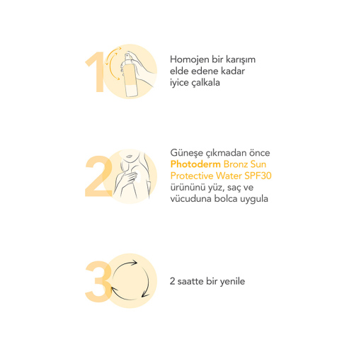 Bioderma Photoderm Bronz Sun Protective Water SPF30 200 ml (Promosyon Ürünü) - 7