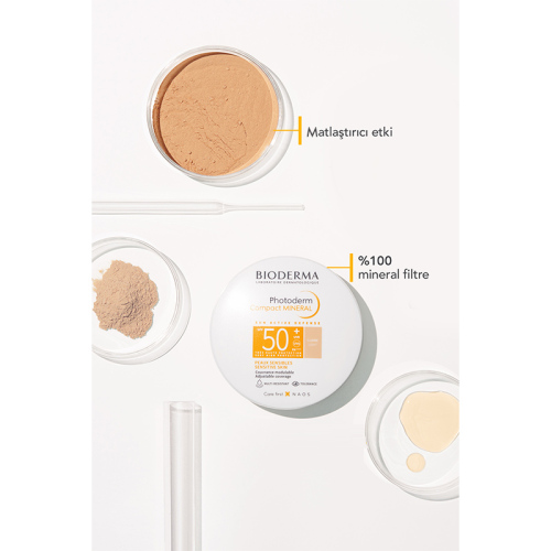 Bioderma Photoderm Compact Mineral SPF50 Renkli 10 gr - Light - 6