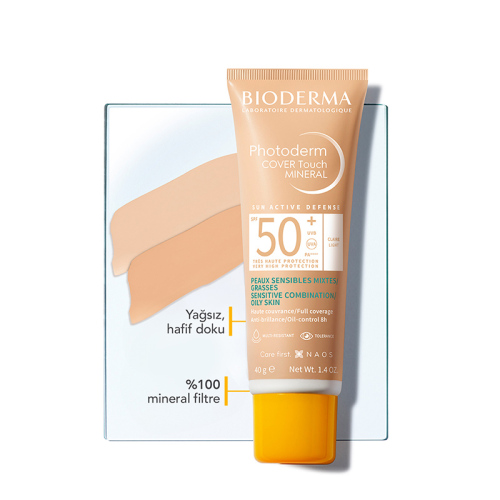 Bioderma Photoderm Cover Touch Mineral SPF 50 40 gr - Light (Promosyon Ürünü) - 5