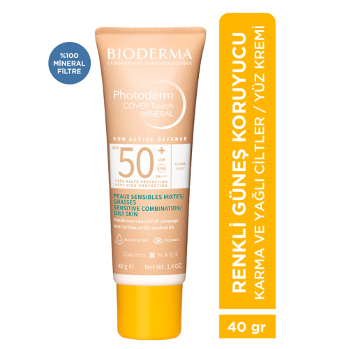 Bioderma Photoderm Cover Touch Mineral SPF 50 40 gr - Light - Bioderma (1)