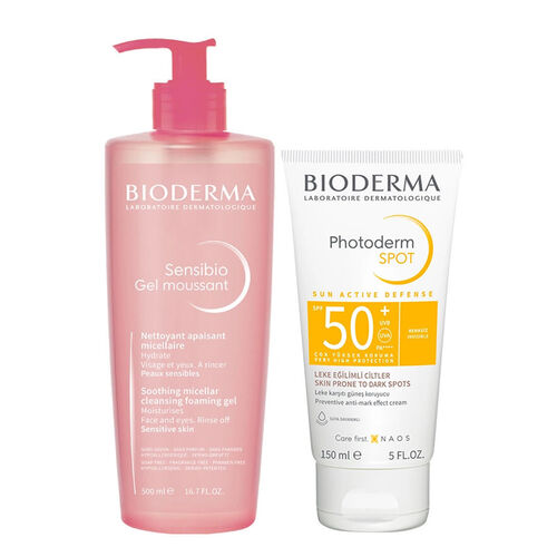 Bioderma Photoderm Spot 150 ml + Sensibio Foaming Gel 500 ml - Bioderma