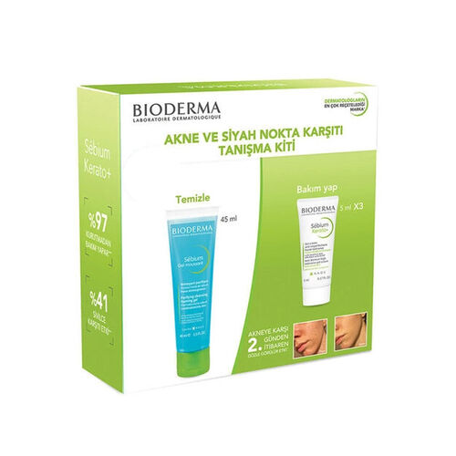 Bioderma - Bioderma Sebium Düzensiz Ciltler ve Siyah Nokta Karşıtı Tanışma Kiti