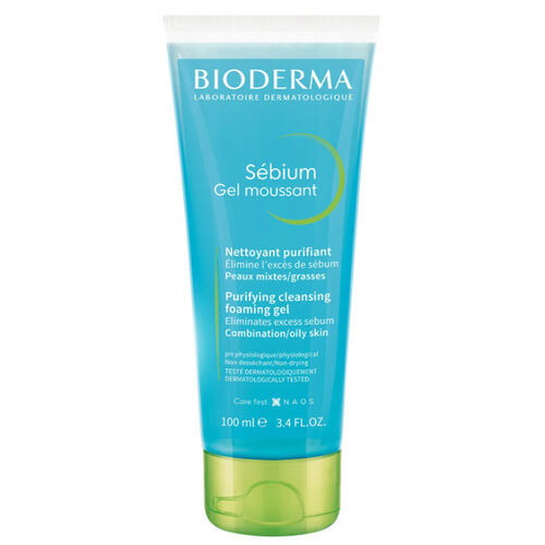 Bioderma - Bioderma Sebium Düzensiz Ciltlere Özel Arındırıcı Günlük Temizleme Jeli 100 ml