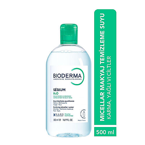 Bioderma Sebium H2O Yüz ve Makyaj Temizleme Suyu 500 ml - Bioderma (1)
