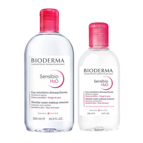 Bioderma Sensibio H2O 500 ml + Sensibio H20 250 ml SET - Bioderma